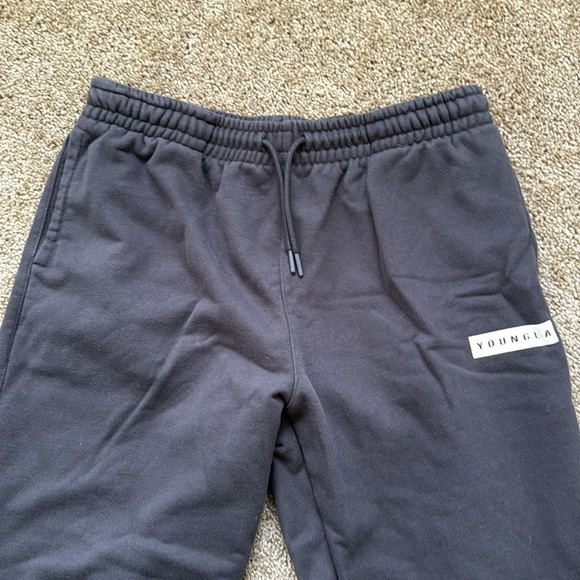 YoungLa 245 Autograph Jogger Athletic Gym Sweatpants Dark Grey - Picture 3 of 10